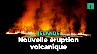 En Islande, une fissure s'est ouverte près de Grindavík et la lave coule à flots