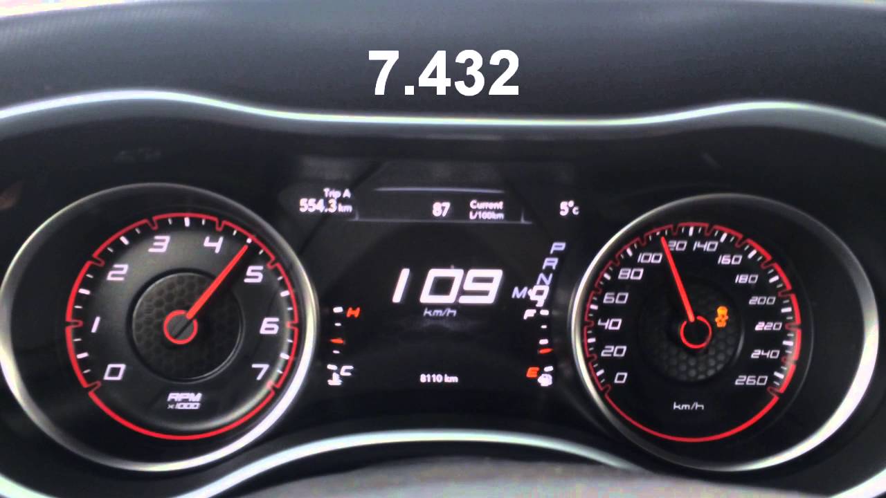 Dodge Charger SXT 2015 acceleration 0-100 km/h 80-120 km/h - YouTube