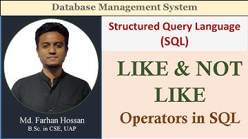 Lec: 69 | Like & Not Like Operators | SQL | DBMS | Bangla Tutorial
