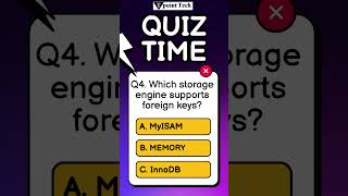 My SQL MCQs | MySQL Practice Questions & Answers | Tpoint Tech