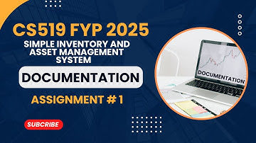 CS519 FYP 2025 | Simple Inventory and Asset Management System with Role-Based Access | Documentation