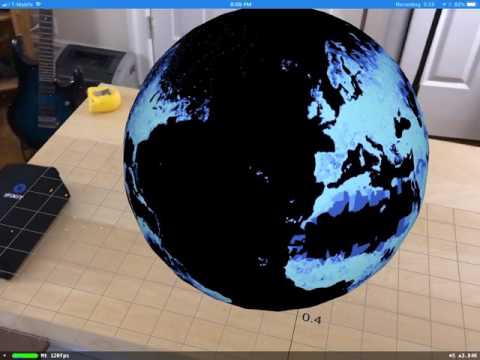 Visualizing world population using ARKit