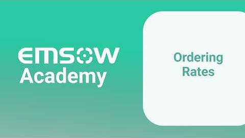 How to Add Ordering Rates