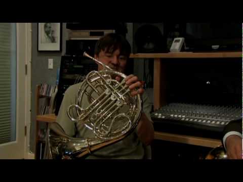 Rick Todd is playing a Hans Hoyer horn