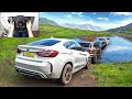 Bmw x6 offroad convoy  forza horizon 4 steering wheel  shifter gameplay