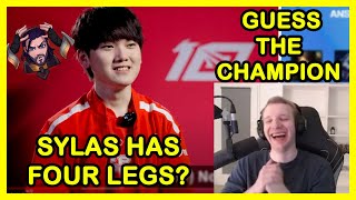 JANKOS REACTS TO 'GUESS THE CHAMPION' BY LPL PLAYERS