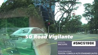 6Oct2022 Depot Road Toyota Altis Fail To Conform To Red Light Signal