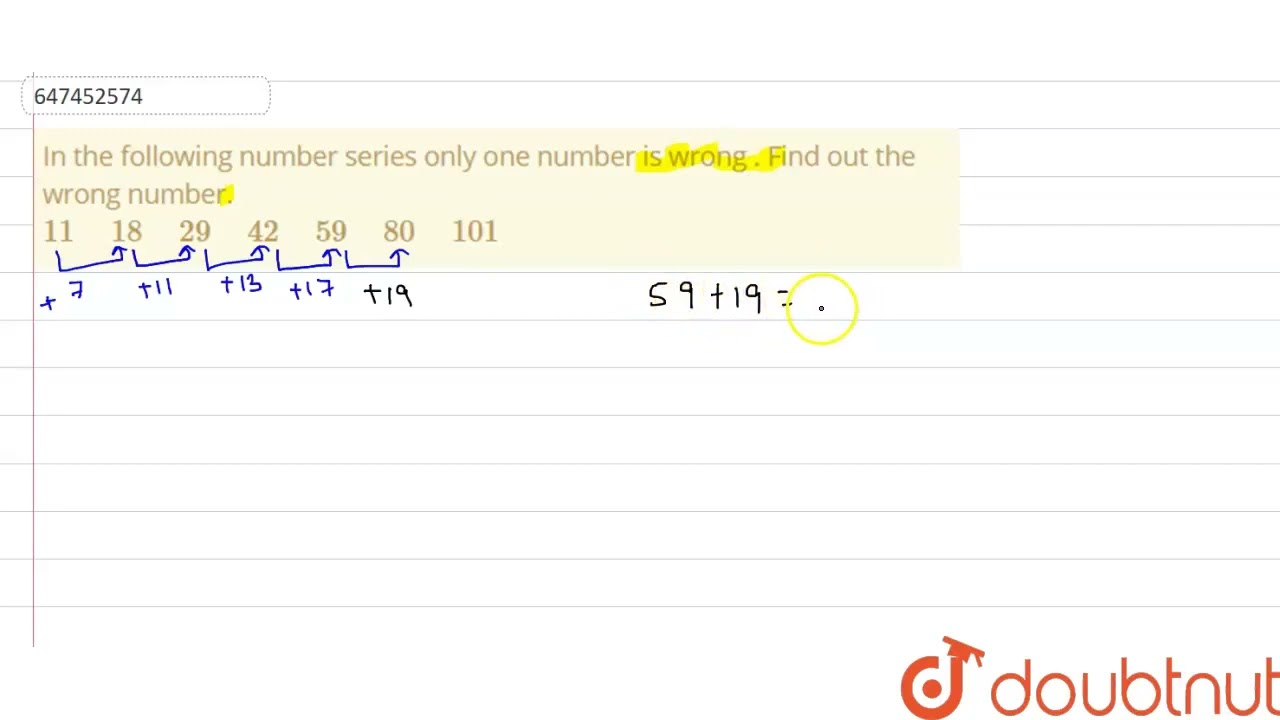 こちらのNo.28を3点 No.F1を2点 No.10を1点 No.017を1点 In thefollowing number seriesonlyone numberis wrong