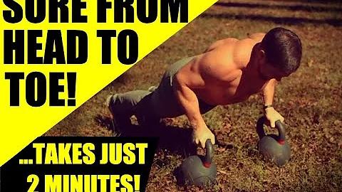 2 Minute Metabolism Spiking Kettlebell Routine | Chandler Marchman