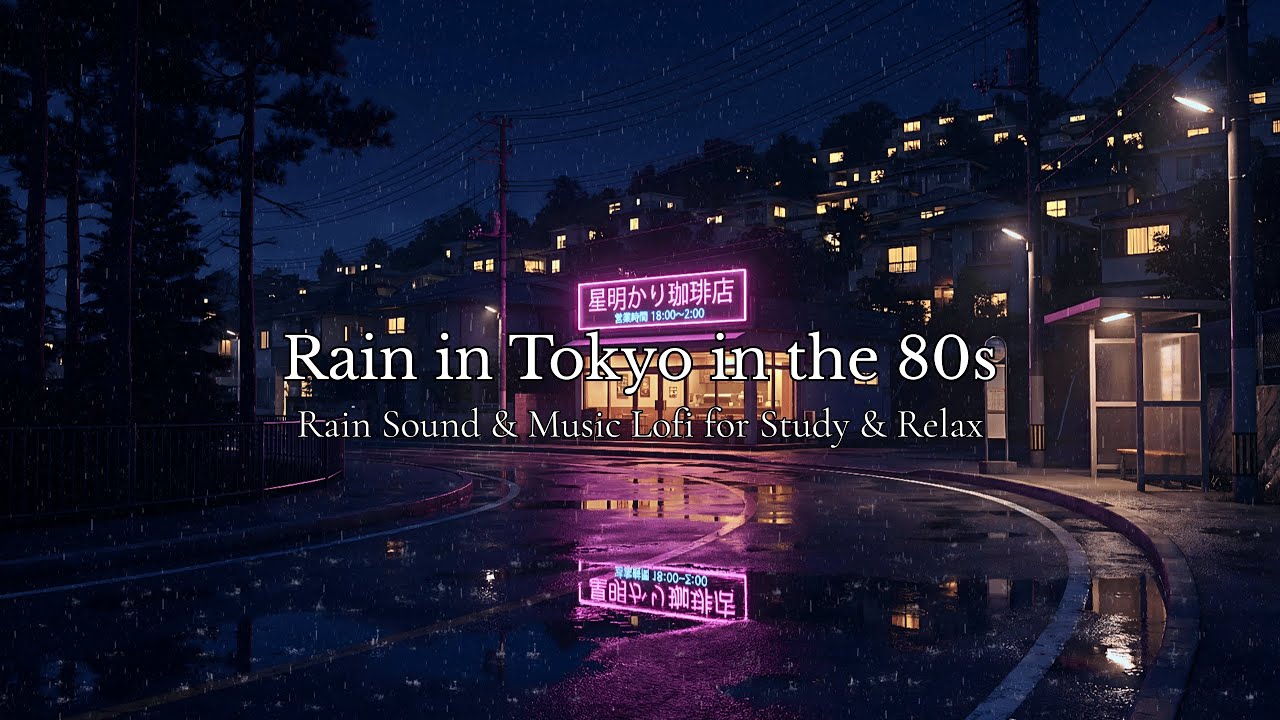 Rain in Tokyo in the 80s ☔ Lofi Music for Studying, Focusing & Relaxing