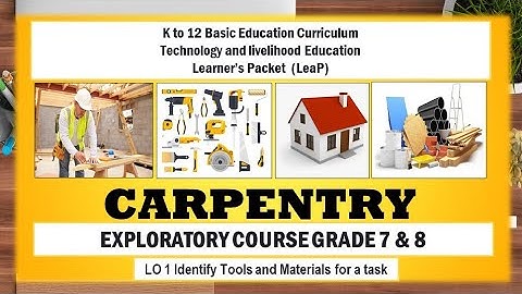 TLE 7/8 CARPENTRY Learner