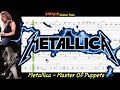 Master of puppets  metallica  guitar  bass tabs lesson