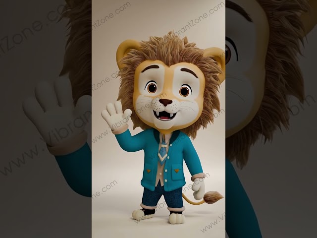 AI-Generated Radiant International School Mascot Animation Video by Vibrant Zone Studios #ai #vbz