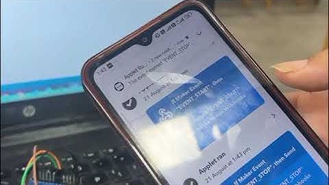 IFTTT mechanism using light sensor and Arduino Nano 33 Iot
