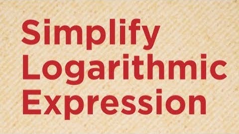 Simplify Logarithmic Expression #shorts #viral #maths #mathematics #math