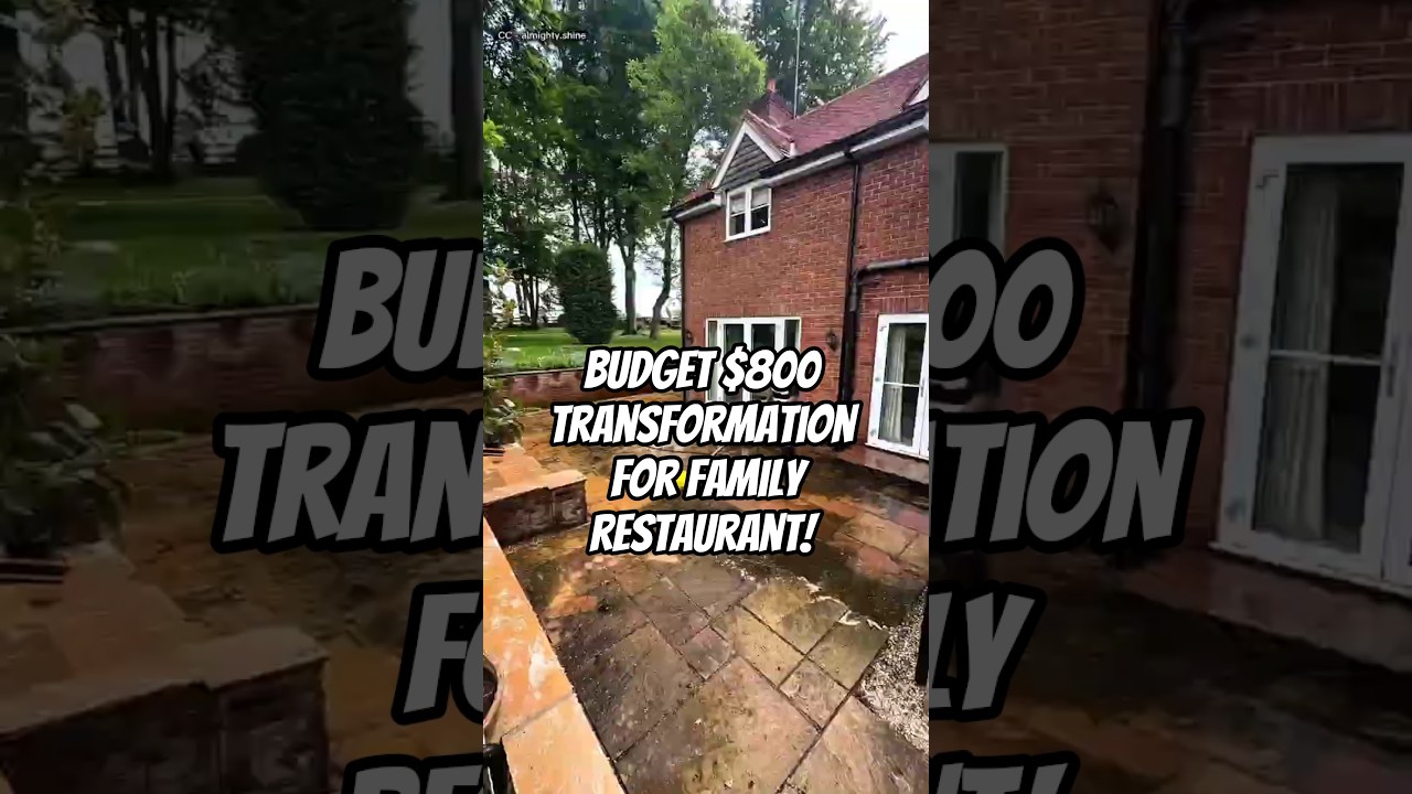An $800 Pressure Washing Transformation for a Small Family Restaurant