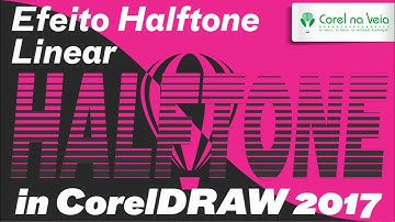 Text Effect LINEAR HalfTone in CorelDRAW 2017