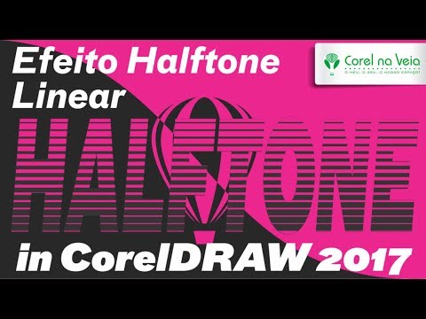 Text Effect LINEAR HalfTone in CorelDRAW 2017
