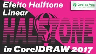 Text Effect LINEAR HalfTone in CorelDRAW 2017