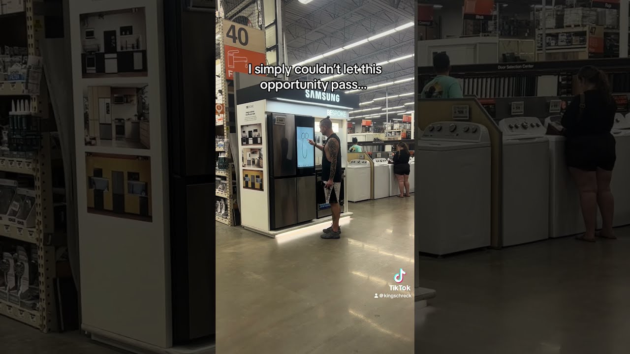 Shopping For A Fridge HomeDepot Samsung Funny Trending Viral TikTok Lol Dadjokes