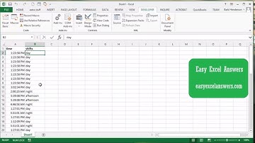 Break timestamps into shifts with VBA