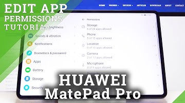 How to Enter App Permissions in HUAWEI MatePad Pro – Find App Permissions