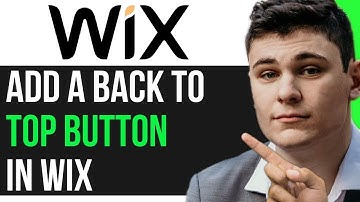 ADD A BACK TO TOP BUTTON IN WIX (NEW UPDATE)
