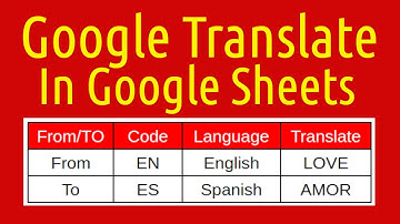 How to Use Google Translate in Google Sheet