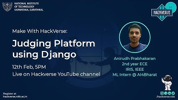 Make with HackVerse | Judging Platform Using Django