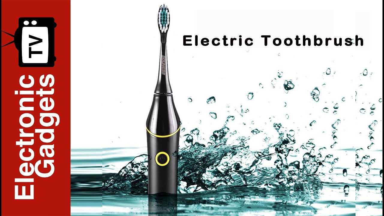 SOUNESS Sonic Electric Toothbrush with 3 Cleaning Modes, 3500 Strokes Per Minute, IPX7 Waterproof