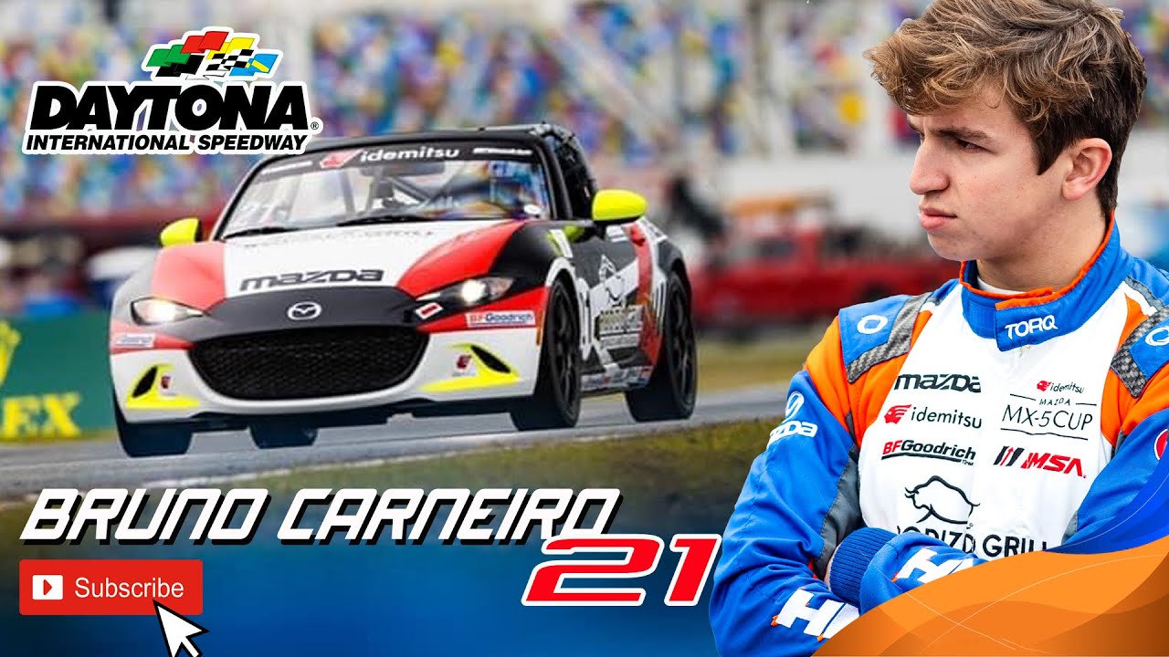 Bruno Carneiro IMSA Idemitsu MX5Cup Daytona 2022 - YouTube