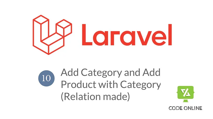 Laravel Create Category using Bootstrap Form and Add Product with Category using Relationship