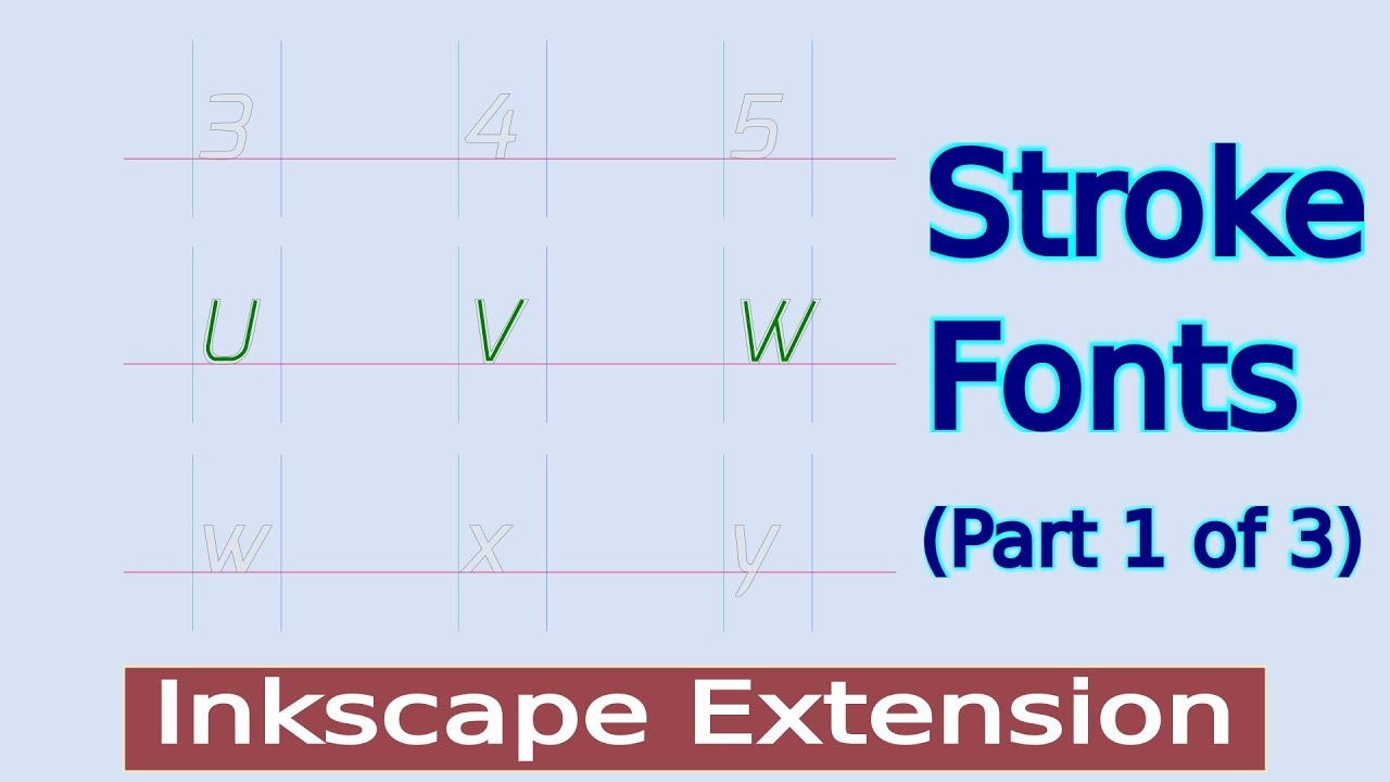 Inkscape Stroke Font Extensions - Inkspace the Inkscape Gallery