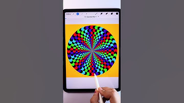 Illusion Pattern in Procreate #trippyart #shortvideo