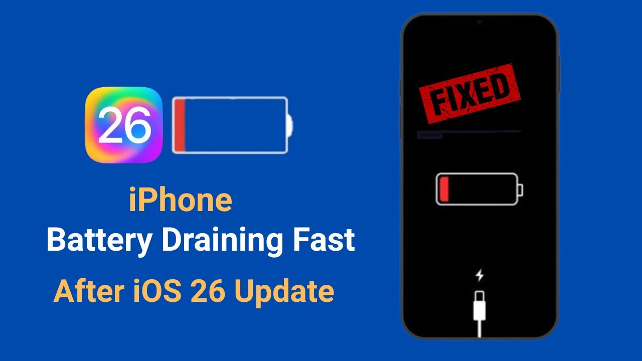 HOW TO FIX IPHONE BATTRTY DRAIN FAST ISSUE AFTER IOS 26 || IOS 26 - YouTube