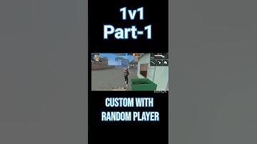 1v1 custom with random player part 1⚡⚡                 ......#freefire #garenafreefire