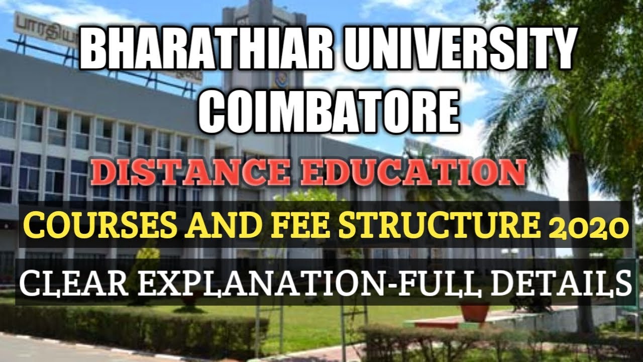 phd distance education in bharathiar university