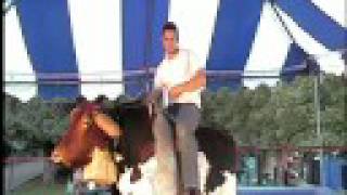 Josh Mars Rides A Mechanical Bull