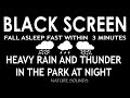 Rain sound for sleep fast and beat insomnia | Black Screen for instant sleep |