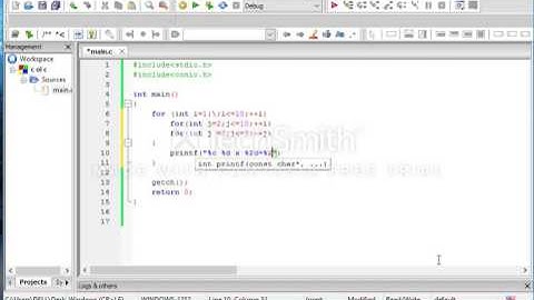 Bài 109: Viết chương trình in bảng cửu chương ra màn hình