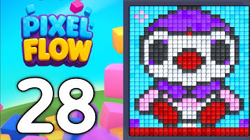 pixel flow level 28 walkthrough