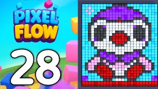 pixel flow level 28 walkthrough