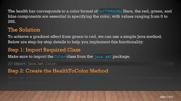 Create a Dynamic Health Bar: Change Colors Based on Percentage