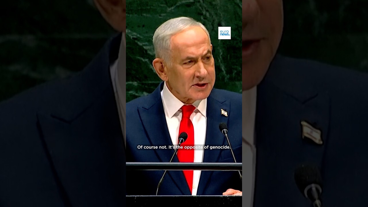 Benjamin Netanyahu has dismissed genocide allegations in Gaza,
