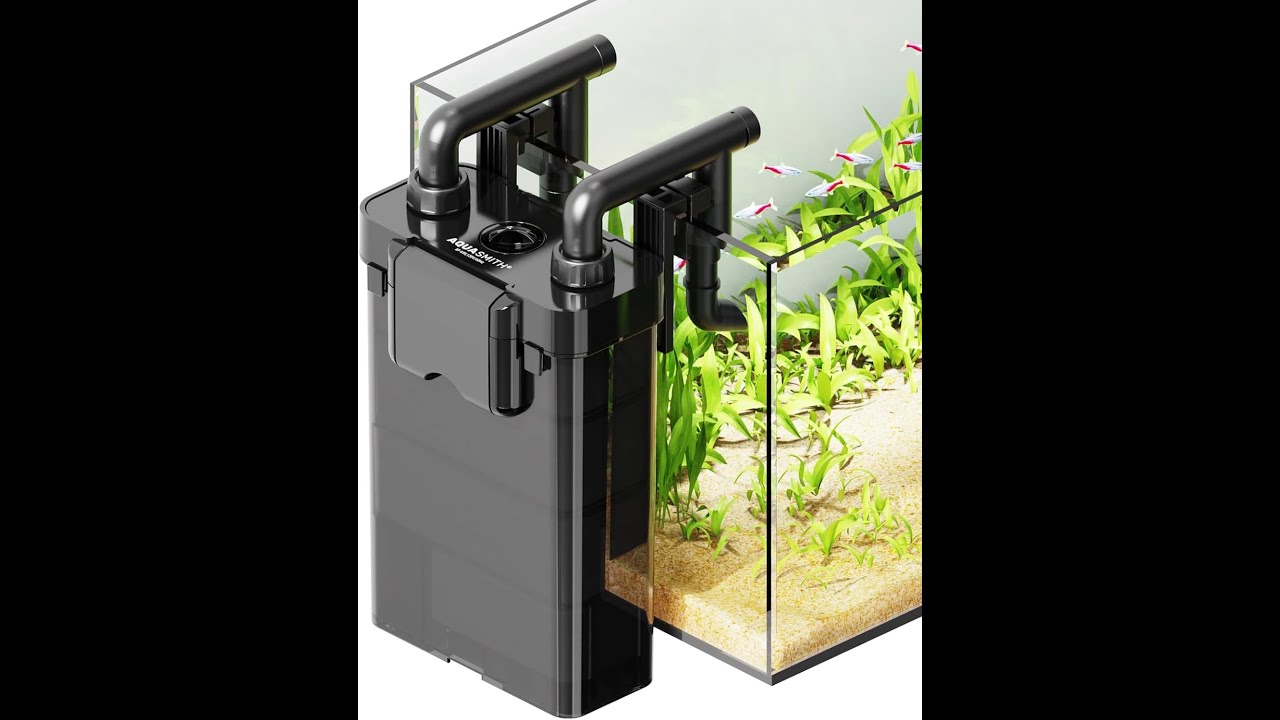 Фильтр-канистра Aqua Smith BF-650, крепящийся на заднюю стенку аквариума, работает настолько тихо...