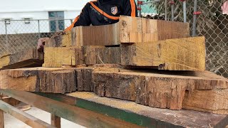 Efficient Wood Processing Ideas from Imperfect Wood Scraps. Best Wood Processing Skills and Ideas.