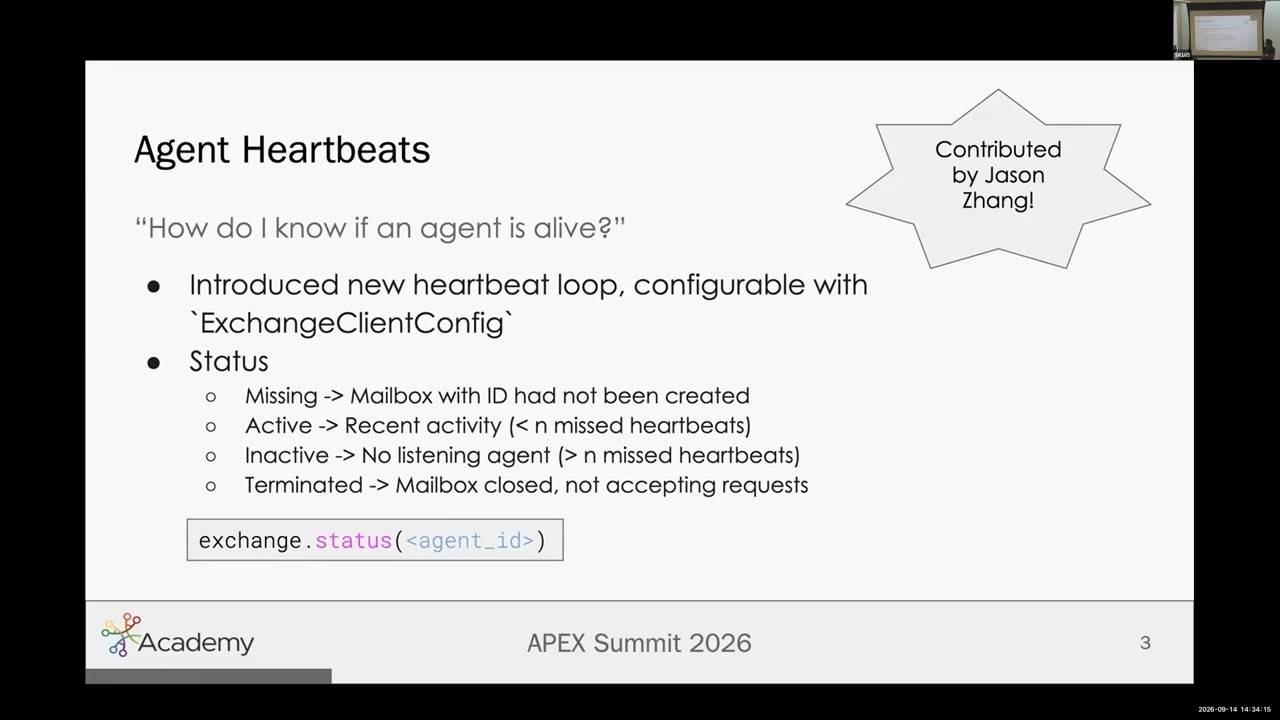 Alok Kamatar - Persistent Agents and Other New Features in Academy 1.0
