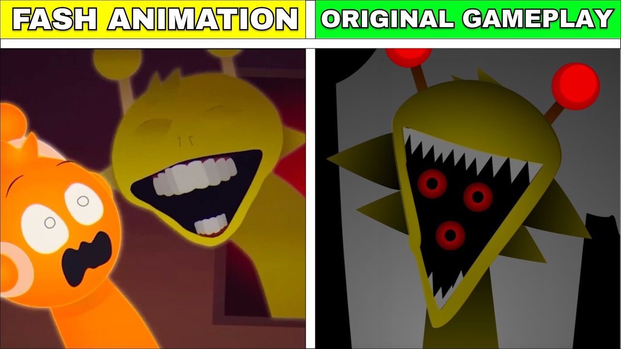 Sprunki FASH Reverse Phases 18–1 | Animation vs Original Gameplay