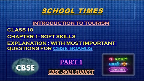 INTRODUCTION TO TOURISM|CLASS-10|Part-1|Explanation|Skill Subject|CBSE BOARD | Important Questions|