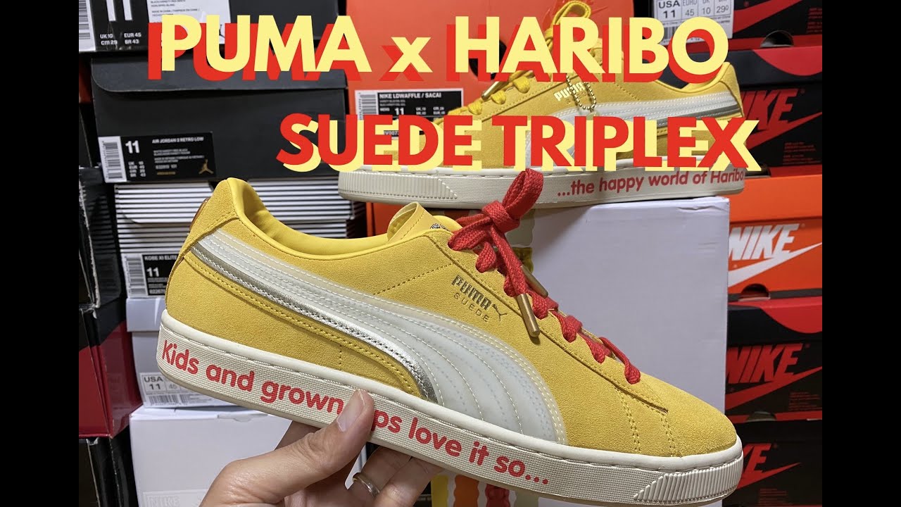 puma x haribo suede triplex